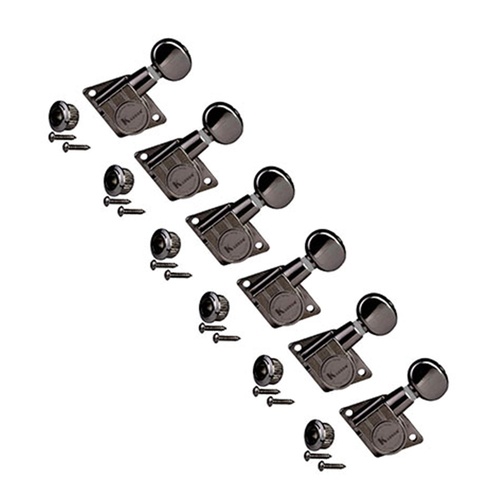 Kluson 6-In-Line Revolution Series Tuners For Fender 70s Reissue Black