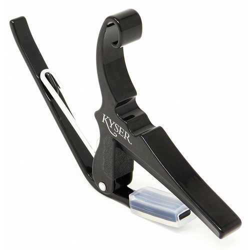 Kyser KG-6BA 6-String Quick-Change Capo for Acoustic Guitars - Black