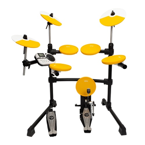 Kahzan 5-Piece Digital Electronic Drum Kit Yellow
