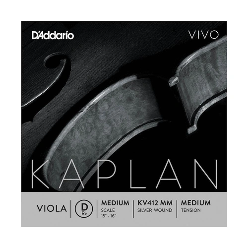 D'Addario Kaplan Vivo Viola D String, Medium Scale, Medium Tension