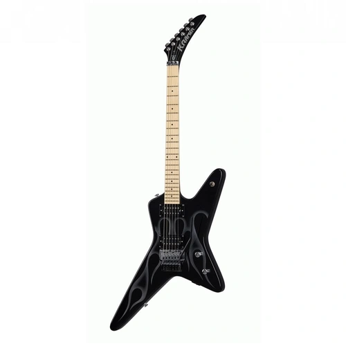 Kramer Tracii Guns Gunstar Voyager Outfit - Black Metallic / Silver Ghost Flames