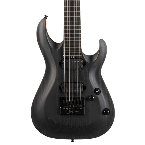 Cort KX307 Multi-scale 7-String Electric Guitar - Open Pore Black WITH BAG