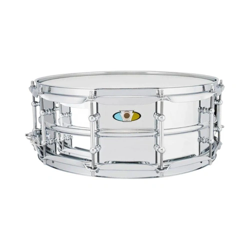 Ludwig Supralite Steel Snare 5.5" X 14" with P88i Throw Off