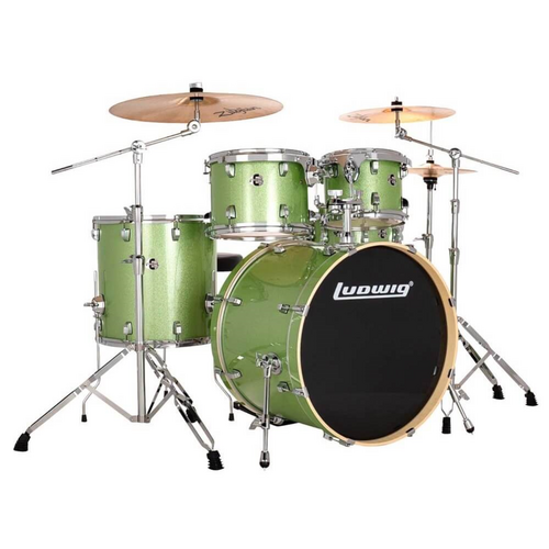 Ludwig Evolution 22" Drumkit w/hardware & Throne Mint Finish