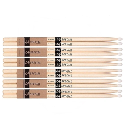 LA Special -- Promark 5BN Hickory Drumsticks, 6 pairs - Nylon Tip
