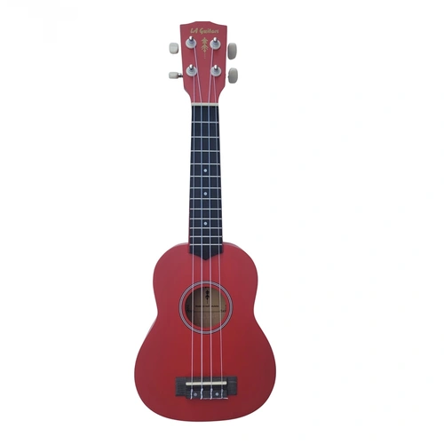 La Guitars Soprano Ukulele RED for Beginner - Aquila Strings