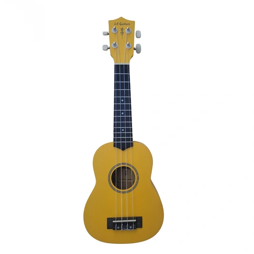 La Guitars Soprano Ukulele YELLOW Suit Beginner - Aquila Strings