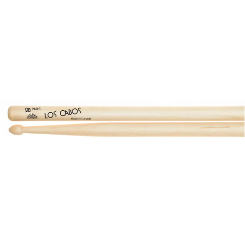 Los Cabos Maple Drumsticks - 2B Wood Tip - 3 Pairs