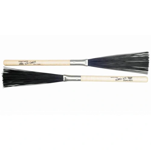 Los Cabos LCDB-CS Clean Sweep Nylon Wire Drum Brushes - Maple Handles