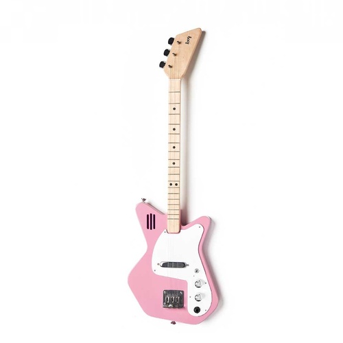 Loog Pro Electric Guitar ( Maple) Pink - With Built in Amp