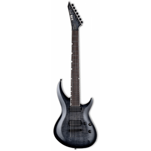 ESP LTD H3-1007 Baritone 7 String Guitar in See Thru Black Sunburst