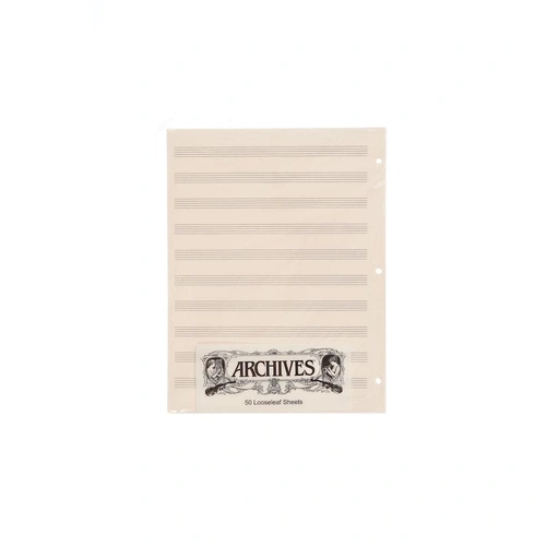 Archives Looseleaf Manuscript Paper , 10 Stave, 50 Pages