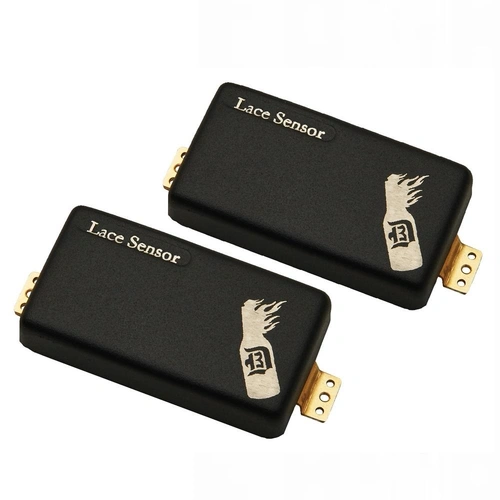 Lace D3 Signature D'Agitator Humbucker Pickup Set - Black Powder Coat