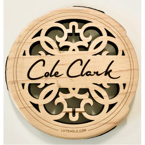 LUTEHOLE Soundhole Cover - COLE CLARK Branded Maple FOR FL GUITAR