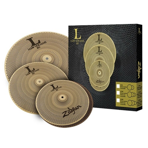 Zildjian L80 Low Volume LV348 Box Set - 13" Hi-hats, 14" Crash, 18" Crash Ride