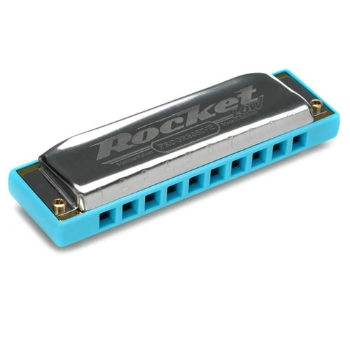 Hohner Rocket Low Harmonica - Key of Low Eb - Tuned 1 Octave below standard Harp