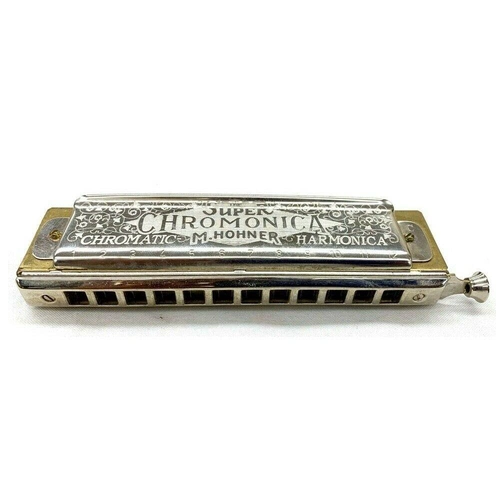 HOHNER SUPER CHROMONICA, 3-Octave CHROMATIC Harmonica 12 hole 48 reeds Key of A