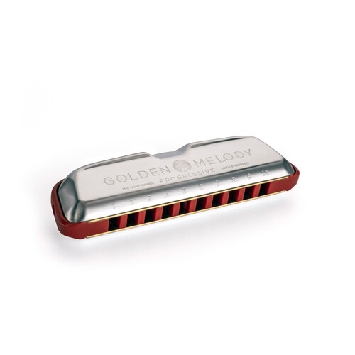 Hohner Golden Melody Harmonica - Key of Bb with Equal-tempered Tuning for Melody Playing