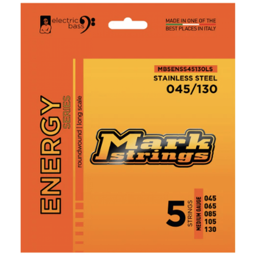 Markbass Energy Stainless Steel Bass Strings 5 String 45 - 130