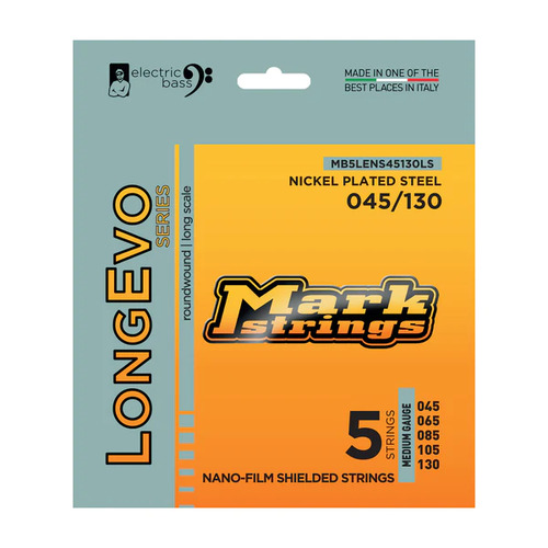 Markbass LongEvo Nickel Plated Bass Strings 5 String 45 - 130