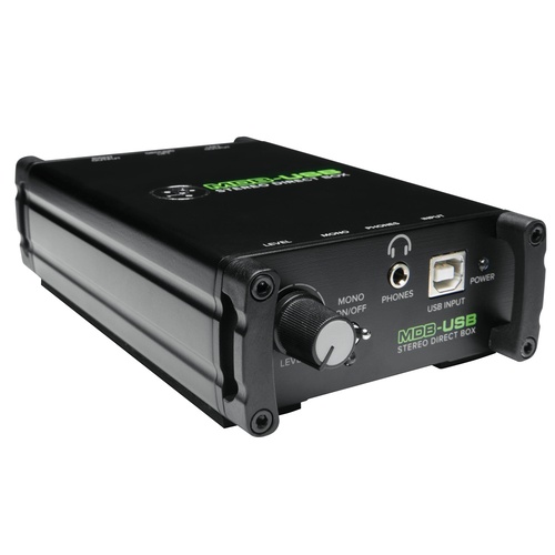 Mackie MDB-USB Stereo USB Direct Box with Ground Lift, and Balanced XLR Outputs
