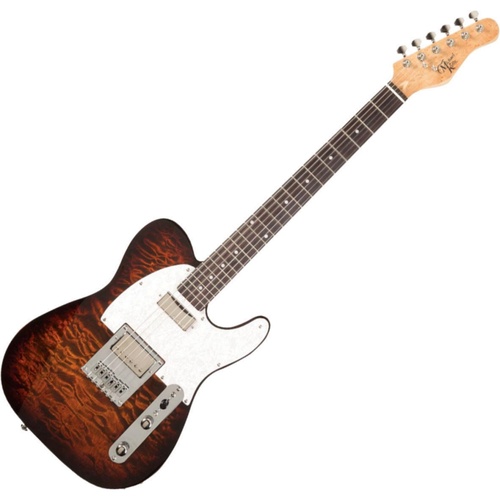 Michael Kelly Electric Guitar Enlightened 55 Tiger's Eye Burst Made in Korea