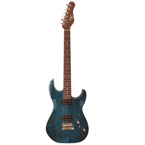 Michael Kelly 62  Solid Body Trans Blue Electric Guitar