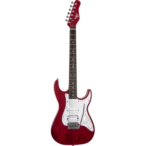 Michael Kelly Electric Guitar 63 Open Pore Trans Red   