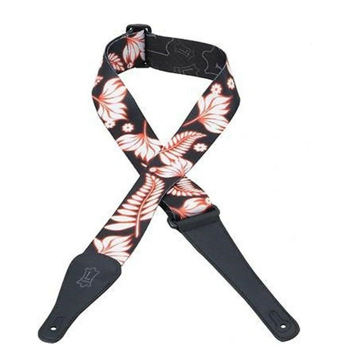 Levy's Polyester Guitar Strap Artist Sublimation Design-Red Leaf MPD2-001