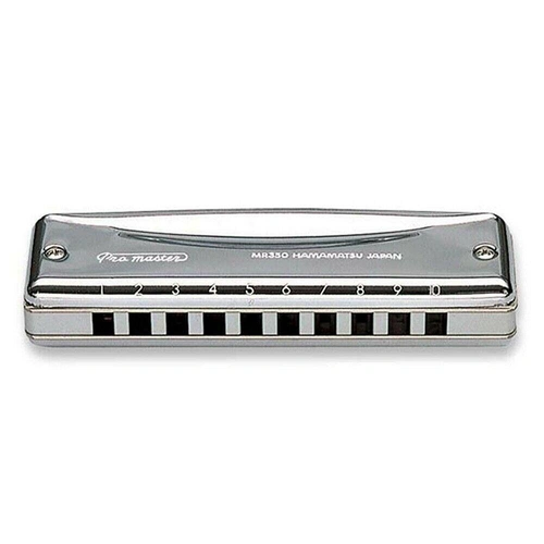  Suzuki Promaster MR-350 10-hole diatonic harmonica.Key of A