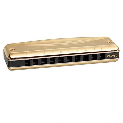 Suzuki Promaster Gold Valved MR-350GV Harmonica Key of A