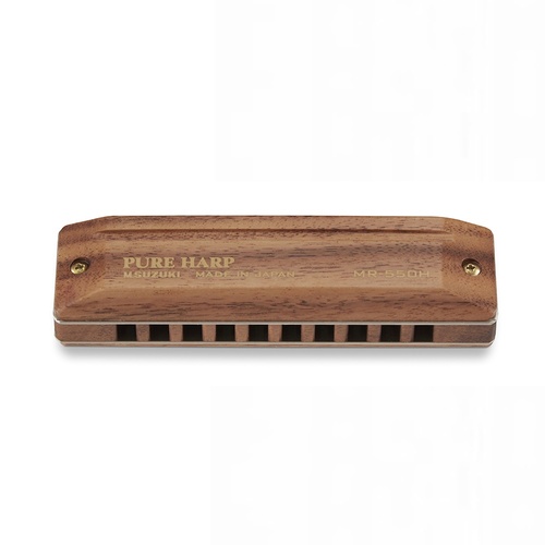 Suzuki Harmonica Pure Harp MR-550HEb  Key Of Eb  Hawaiian koa