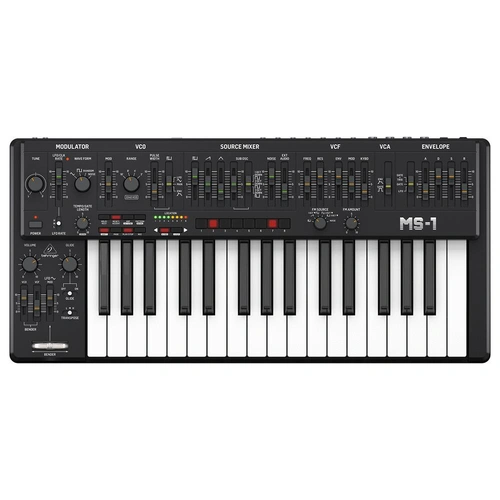 The Behringer MS101 32 Full-Sized Keys Black Analog Synthesizers 3340 VCO