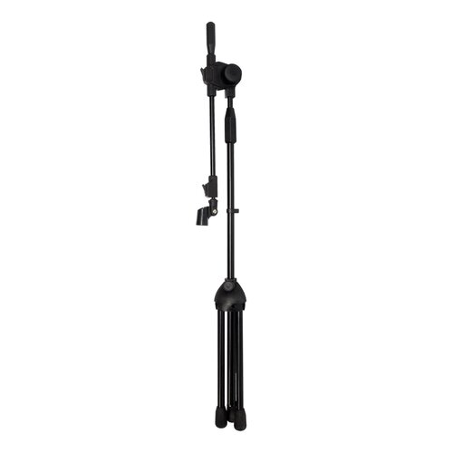 Soundart MSB-44-BLK Deluxe Tripod Boom Microphone Stand with Microphone Clip (Black)