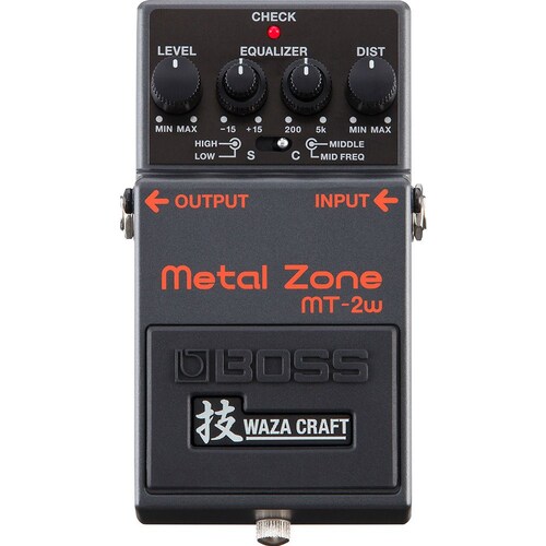 BOSS MT-2W  Metal Zone Waza Craft Guitar Effects  Pedal