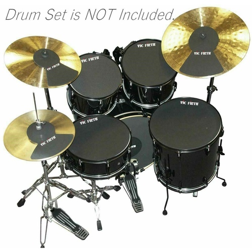 Vic Firth MUTEPP3 Drum / Cymbal Mute Package - 12" 13" 14" 16" 22" Hi Hat + 2