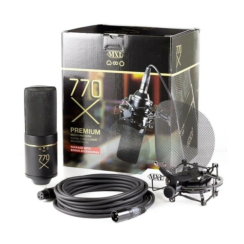 MXL 770X Multi-Pattern Vocal Condenser Microphone Package Open Box