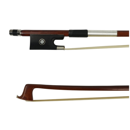Violin 1/2 Size Bow Mueller Octagonal Brazilwood Fully Mounted Good Balance