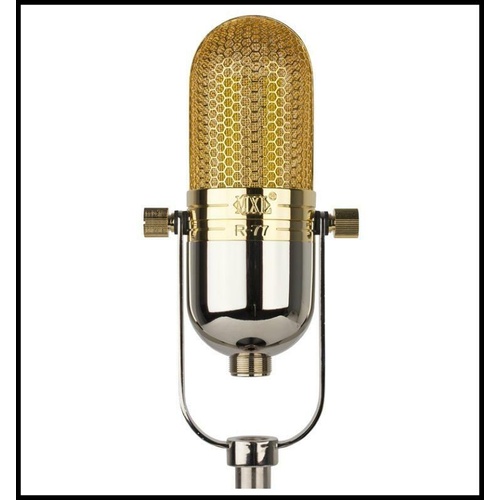 MXL R77 Classic Ribbon Microphone with Mogami XLR Cable and Desktop Mic Stand