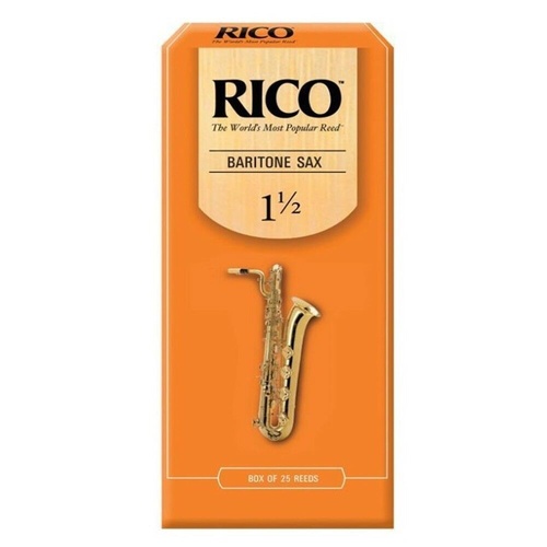 Rico Baritone Saxophone Reeds 25 Reeds Strength 1.5, 25-pack RLA2515 