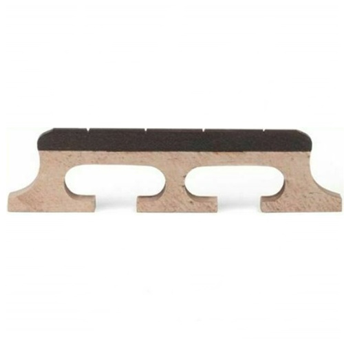 4-String Banjo Bridge Maple with Notched Ebony Top - Height 5/8"