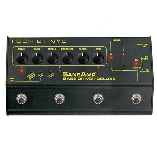 Tech 21 SansAmp Bass Driver Deluxe Preamp & DI Effect Pedal