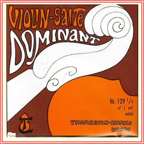 Thomastik-Infeld 129 Dominant Violin Single E String  1/4 Size Chrome Ball End