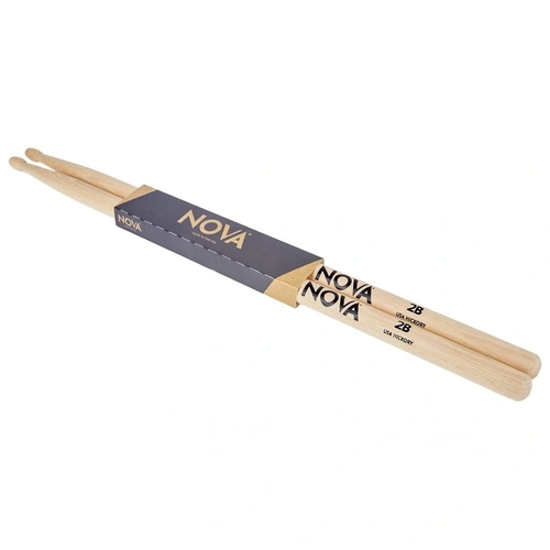 Vic Firth Nova 2B wood  Tip 1 Pair American Hickory  Drumsticks