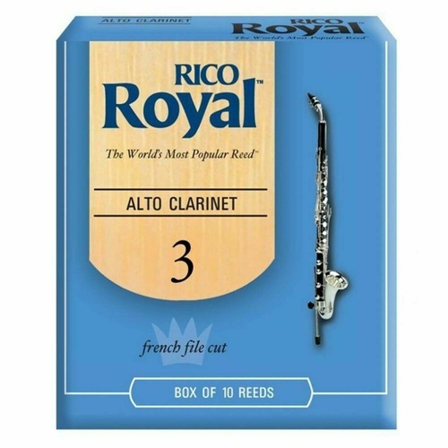 Rico Royal Alto Clarinet Reeds Strength 3 , 10 Reeds RDB1030