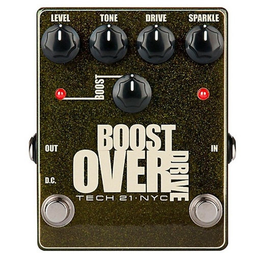 Tech 21 Boost Overdrive Guitar Effects Pedal (Metallic Series) EOFY Sale 1 ONLY