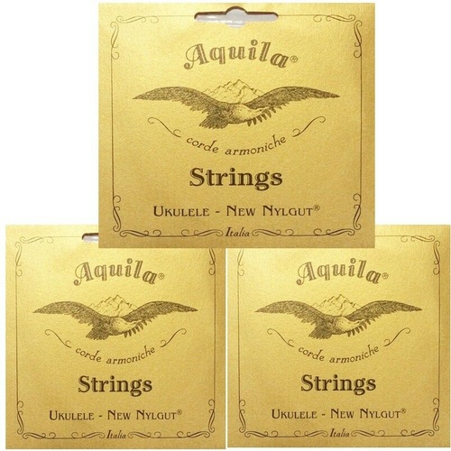 Aquila 10U Tenor  Ukulele Nylgut Strings Set Regular Tuning GCEA  3 Sets NEW