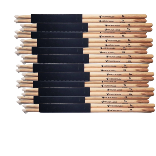 Vic Firth Nova 7A Hickory wood tip Drumsticks -Angkor Music  - 12 pairs - 1 Brick