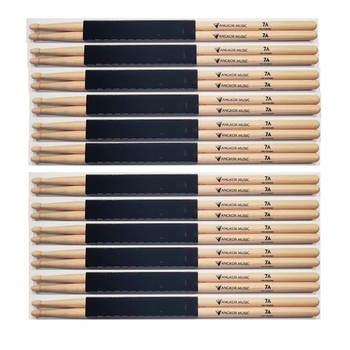 Vic Firth Nova 7A Hickory wood tip Drumsticks -Angkor Music  - 12 pairs - 1 Brick