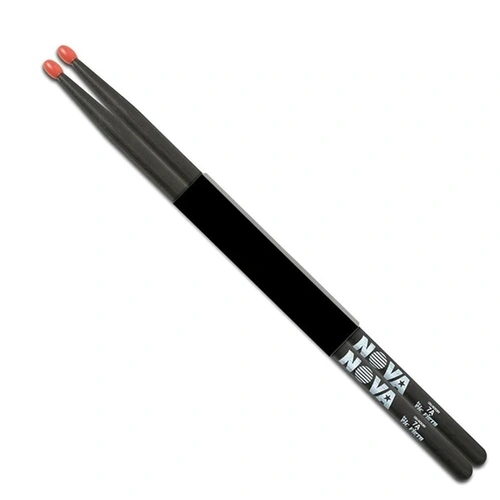 Vic Firth Nova Black Nylon Red Tip 7A , N7ANB